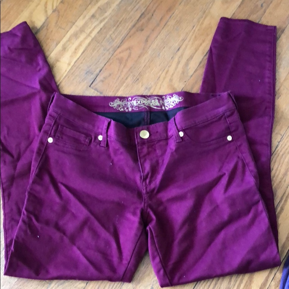 Express colors stretch jeans